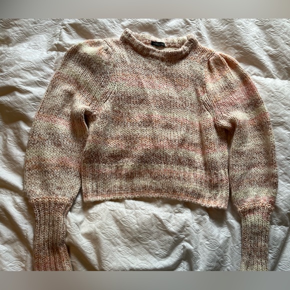 cropped muted rainbow sweater - Picture 1 of 10